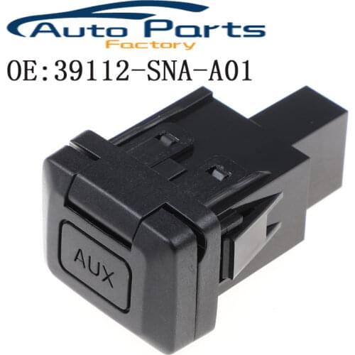 Car Auxiliary Input Jack Audio Video for Honda Civic 2006 2007 2008 2009 2010 2011 39112SNAA01 M34736 39112-SNA-A01