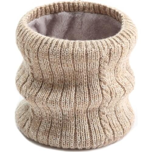 2020 Women Scarf Fashion Neck Wraps Cashmere Ring Unisex Winter Neck Snood Scarves Female Geometric Warm Fur Solid Bufanda