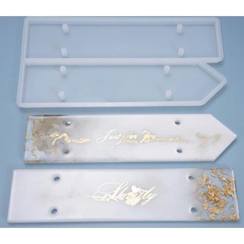 1pc Doorplate Sign Silicone Resin Molds Door Wall Hanging Epoxy Resin Molds