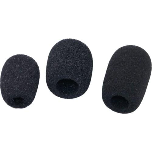 10PCS Microphone Windscreen Sponge Cover Headset Mic Foam Cover Protective Cap for Gooseneck Meeting Mic
