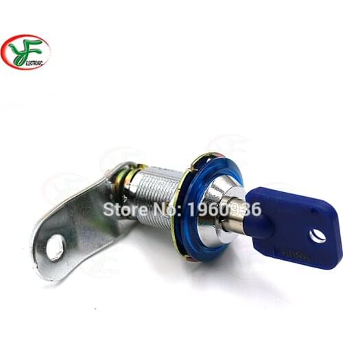 1PCS 6086# Plastic Core 22mm & 31mm Door CAM LOCK With Key For Swing Game Jamma Arcade Pinball Crane Machines