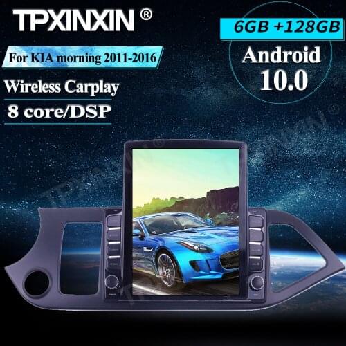 4G LTE Wireless Carplay For KIA morning 2011-2016 Android 6+128G Touch screen Stereo Receiver 6+128G Car Radio player Radio