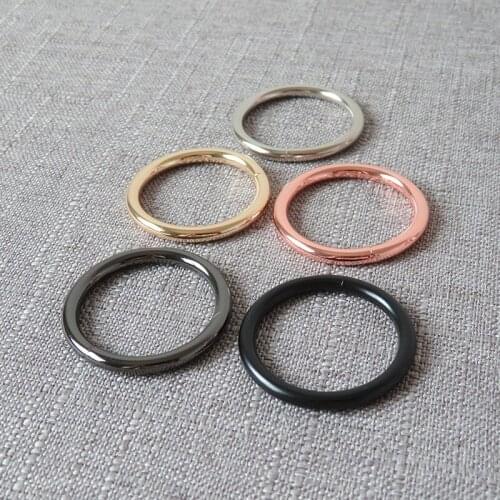50 Pcs 32mm Metal O Ring Wheel Clasp Hardware Belt Loop Buckle For Bag Dog Pet Harness Knapsack DIY Sewing Garment Accessories