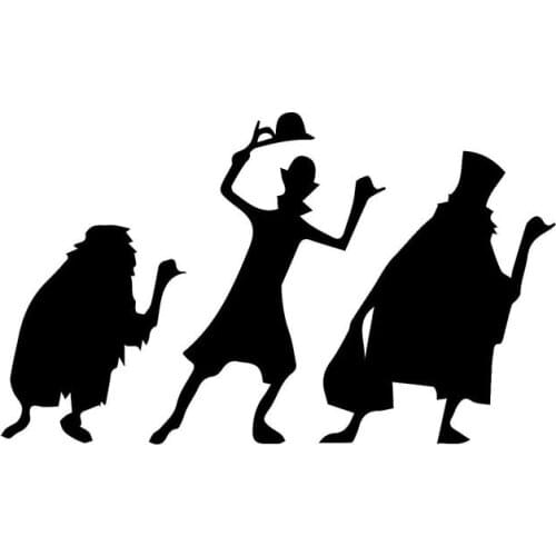 20*10cm Kayak Haunted Mansion Inspired Car Sticker Art Decoration Windshield Bumper Decal smooth surface car accessories