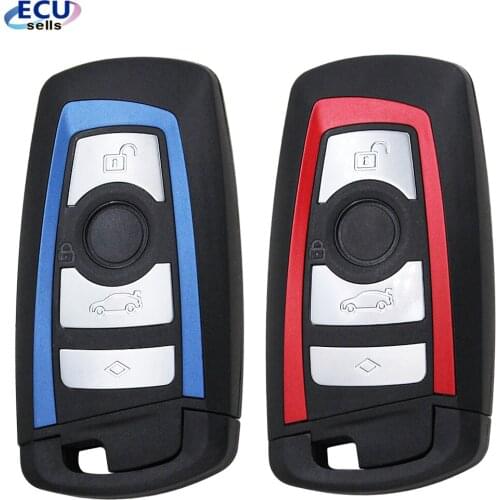 4 Button Fob For BMW CAS4 F 3 7 5 Series E90 E92 E93 E91 X5 Smart Remote Key Shell Case Fob Car Key New Arrivel