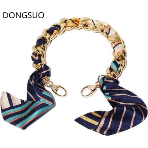 Aluminum Chain silver gold metal copper chain for handbag bag purse parts strap replacement Accessories Hardware quality