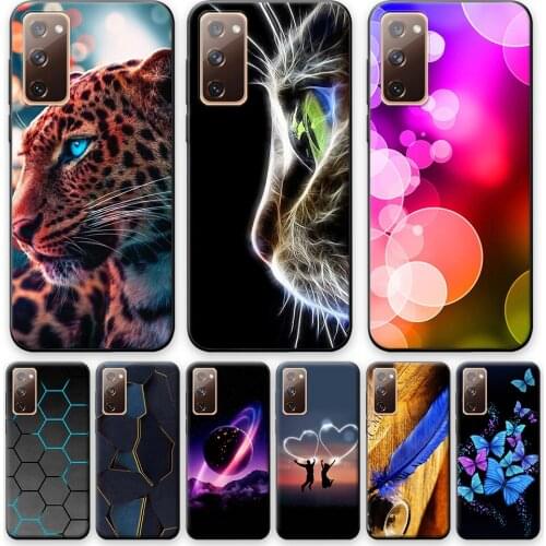 For Samsung S20 FE Case Soft Silicone Cover For Samsung Galaxy S20 FE 6.5" Animal Phone Case For Samsung S20 FE S20FE Fundas Cat
