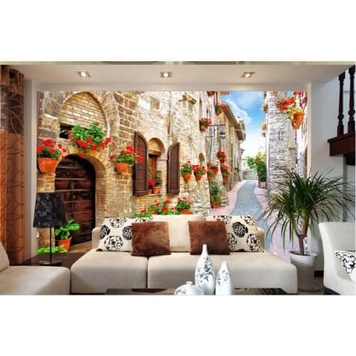 CJSIR 3d Custom Photo Wallpaper Wall Murals Wall Stickers Countryside Landscape Background Wall Papel De Parede Para Quarto