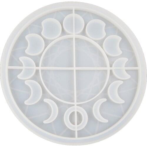 Diy Lunar Eclipse Star Moon Clock Dial Silicone Mold for Clock Resin Silicone Mould Diy Epoxy Resin Molds
