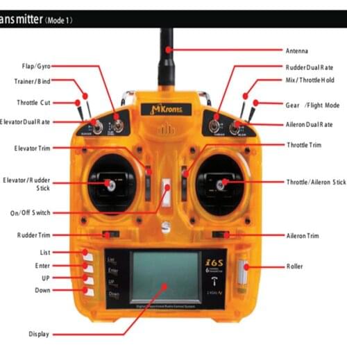 DSM2 2.4GHz 6 CH RC Drone Transmitter Radio with MK610 Receiver Surpass DX6i JR FUTABA for RC Quadcopters RC Car RC Boat