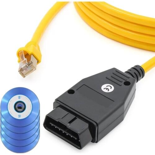 E-SYS ICOM Diagnostic Tools Connector Cable Reflash OBD2 Car Scanner For BMW ENET F Series