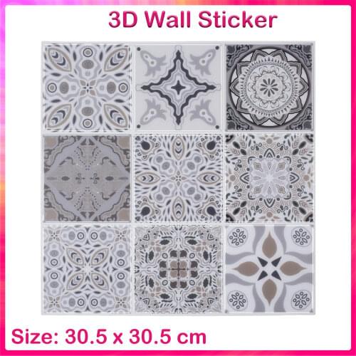 EasyTiles 12x12" Premium Peel and Stick Tiles Talavera Mexican 3D Mosaic Backsplash Sticker For Kitchen Bathroom Decor - 1 Sheet