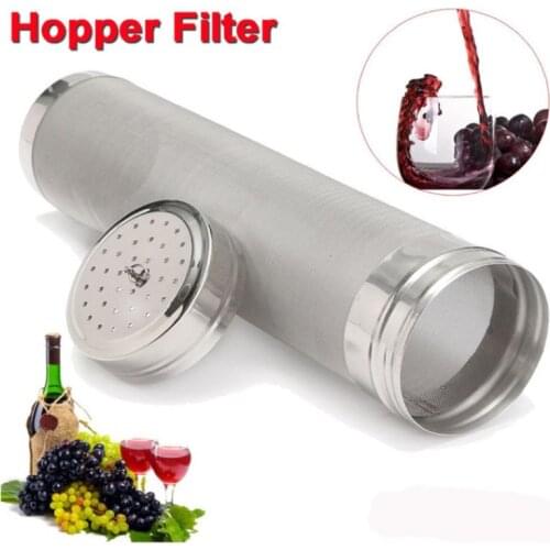 New Stainless Steel Hop Spider Beer Strainer Homebrew Hop Filter Cartridge With Hook For Beer & Tea Kettle Brew Filter Kitchen