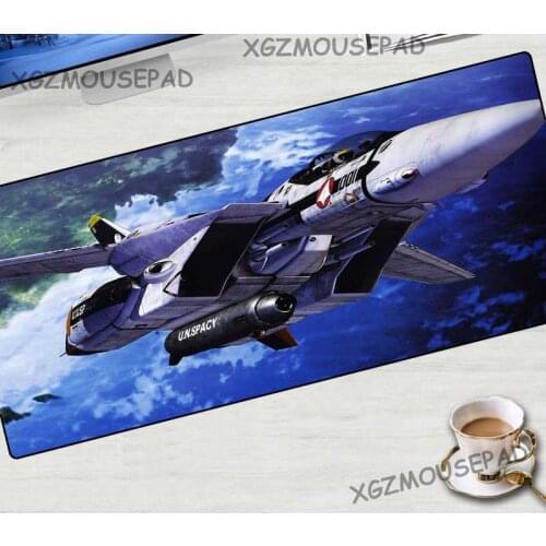 XGZ Aircraft HD Custom Extra Large Mouse Pad Black Lock Edge Computer Table Mat Speed Rubber Stripe Non-slip Washable Coasters