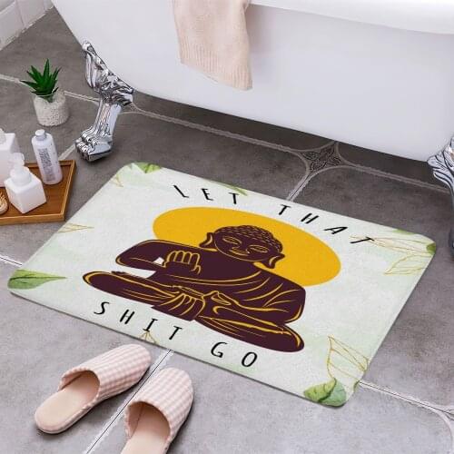 Let That Shit Go 3D Print Doormats Rectangle Non-Slip DoorMat Bedroom Kitchen Entrance Print Door rugs Dropshipping