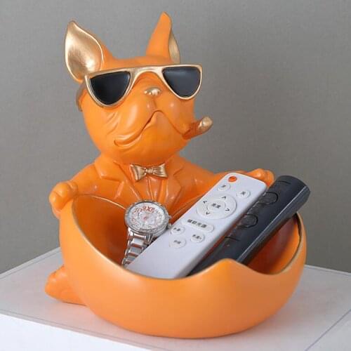 Cool Dog Figurine Dog Statue Storage Box Ornamental Crafts Art Sculpture Figurines Home Decor Decoration statues Gift Decorative