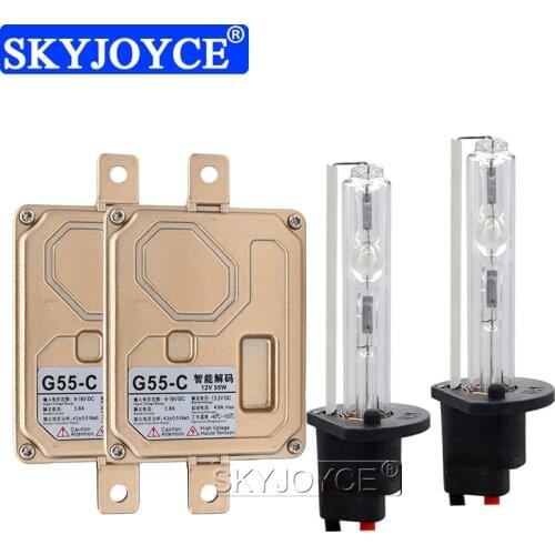 SKYJOYCE Super Canbus AC 55W Canbus Xenon HID Kit 12V Error Free EMC Ballast 4300K 6000K 8000K H1 H3 H7 H11 HB3 HB4 Xenon Bulb