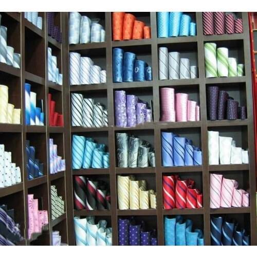 Mens Imitated Silk Necktie Imitated 100% SILK Stripe Tie Plain jacquard ties 50pc/lot #134856757