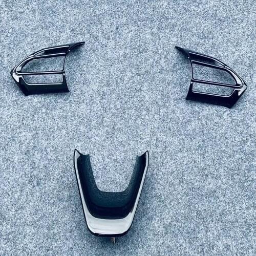 For Toyota Yaris Cross 2020 2021 ABS Black Steering Wheel Panel Cover Trim Protector Cover Panel Decoration Auto Accessories