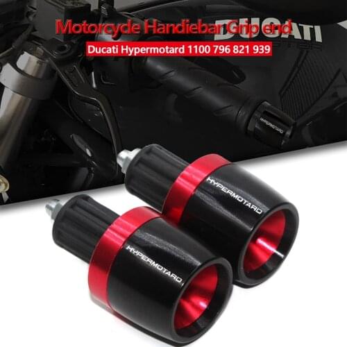 For Ducati Hypermotard 1100 796 821 939 939SP EVO Motorcycle Handle Bar Grips Ends Handlebar Counterweight Cap Plug Slider