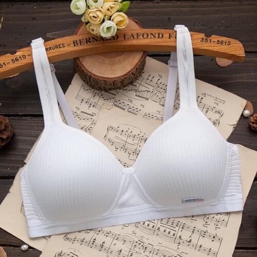 Teenage underwear small bras for teenagers 12/14 year old girls in underwear teen clothing cotton bra girl young training bra