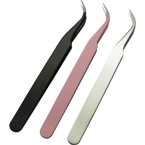 1pc Professional Stainless Eyebrow Tweezer 3D Volume Eyelash Extension Grafting Makeup Tools High Presicion Tweezers