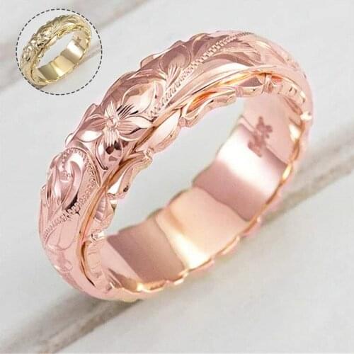 Rose Flower Ring Women Men New Silver Color Gold/ Rose Gold Alloy Ring Unisex Adjustable Couple Rings Wedding Jewelry Accesories