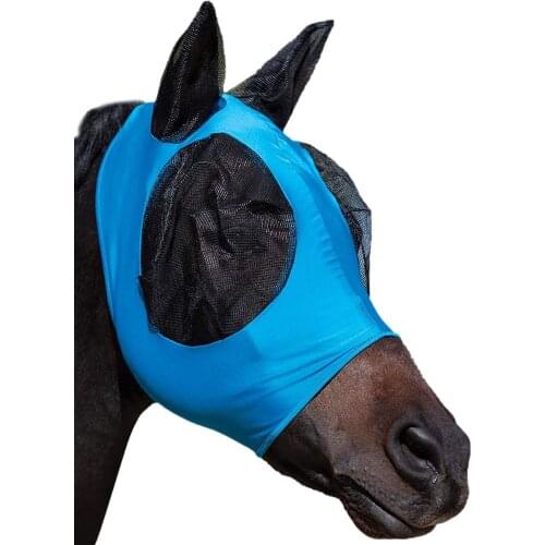 Anti Fly Mesh Equine Mask Horse Mask Stretch Bug Eye Horse Fly Mask With Covered Ears Horse Fly Mask Long Nose With Ears 1PC