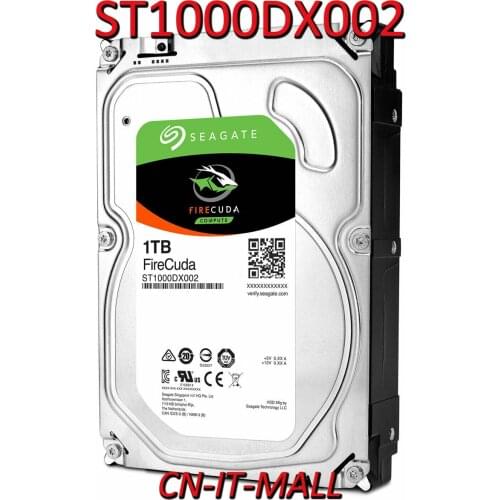 Seagate FireCuda Gaming SSHD ST1000DX002 1TB 7200 RPM 64MB Cache SATA 6.0Gb/s 3.5" Internal Hard Drive