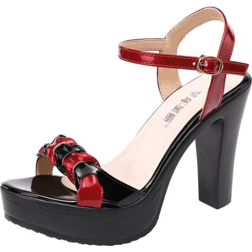 Womens High Heels Womens 2021 Summer New Style Platform Waterproof Platform Open Toe Fashion Womens Sandals Catwalk Shoes