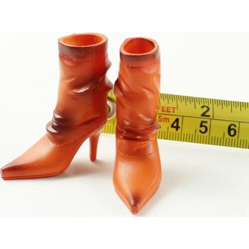 1/6 Scale Soldier Female High-heeled Shoes Solid Boots 12-inch Action Figure Toy Doll Shoe Accessories In Stock