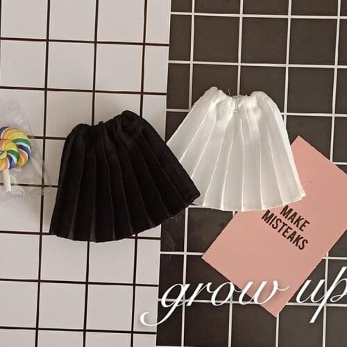 1/6 Fashion Pleated Skirt blyth Dress Dolls Blyth Clothes for ob24 Licca Azone Pullip Doll Clothing for 1/6 Dolls Accessories