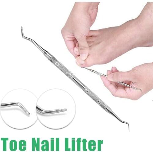 1pces Double Ended Sided Pedicure Foot Nail Care Hook Ingrown Toe Nail Correction Lifter File Clean Installation Tool #91833