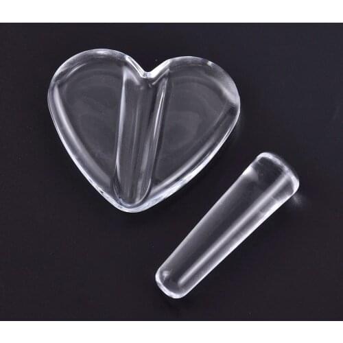 New 1Pcs DIY Nail Art Metal Slice Rivet Embossed Mold Bend Curve Making Model Metal Frame Heart Shape Design Manicure Tool