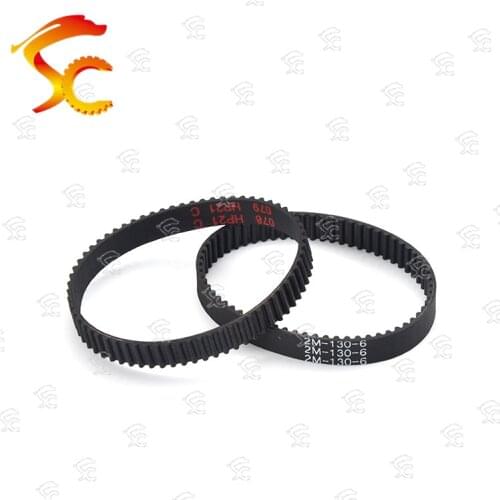 10PCS/LOT 3D printer belt closed loop rubber GT2 130 timing belt teeth 65 length 130mm width 6mm 130-2GT-6