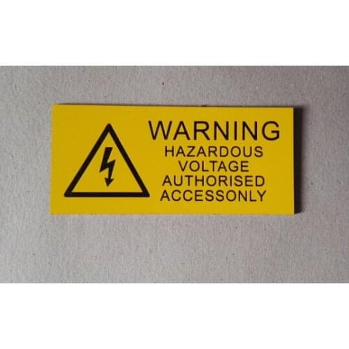 100PCS/lot Solar warning label , PV yellow warning label Best 3M adhesive, UV stable Solar labels, 5 years warranty