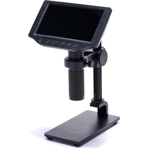5 Inch Screen 24MP 1080P 60FPS HDMI Digital Industry Microscope Camera 150X C-mount Lens for Phone PCB SMD CPU Soldering Watch