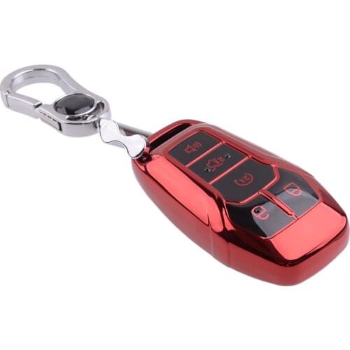 5 Buttons Remote Key Fob Cover Shell Case TPU Fit for Ford Fusion Explorer Mustang Edge F-150 Mondeo Lincoln MKZ MKC MKX 2016