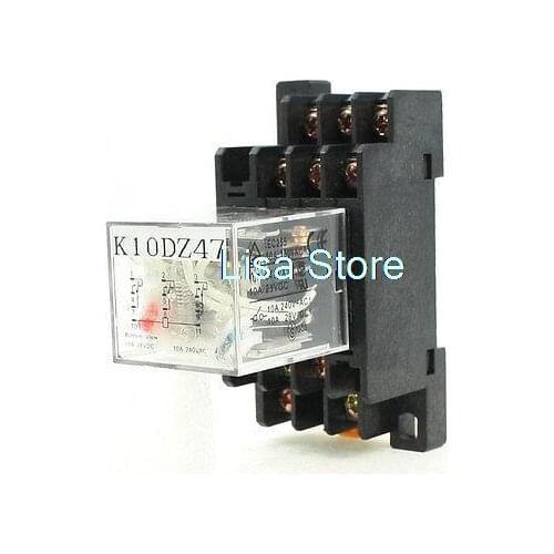 AC220V Coil 3PDT 11P General Purpose Power Relay LY3NJ 5A 250VAC/28VDC w Base