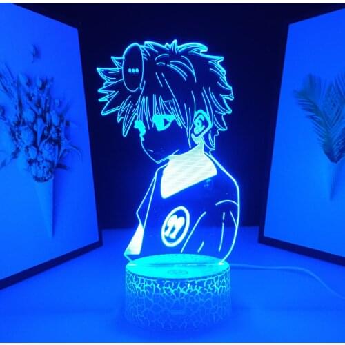 Anime Figure Killua Zoldyck Nightlight for Kids Gift 3D Table Lamp Color Changing Usb Battery Hunter X Hunter LED Night Light