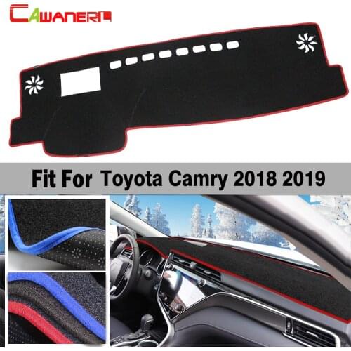 Car Avoid Light Pad Dashboard Mat Desk Carpet Instrument Platform Cover Anti Slip Accessories For Toyota Camry 2018 2019
