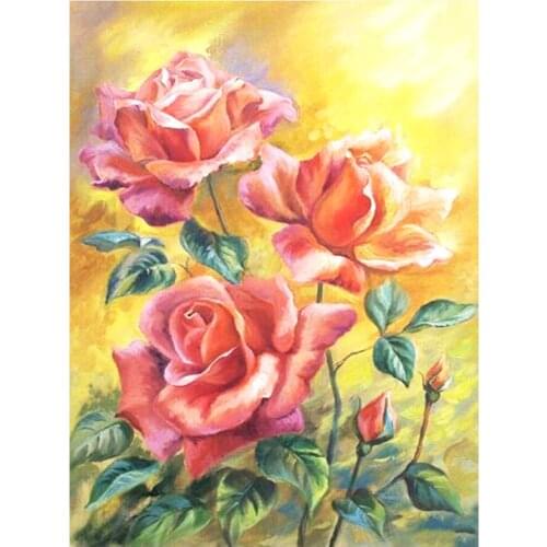 Blooming Rose Flower Diamond Painting Floral Round Full Drill Nouveaute DIY Mosaic Embroidery 5D Cross Stitch Home Decor Gifts