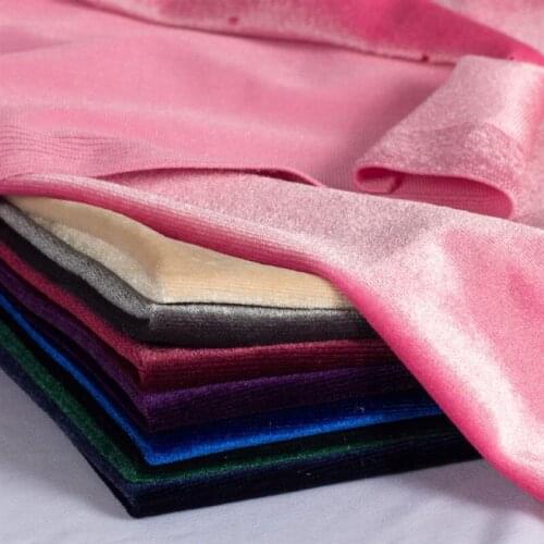 50*160CM All Side Elastic Velvet Fabric High Quality 144F Short Brushed Fabric For Stage Costumes And Toy Dolls 240g/ms