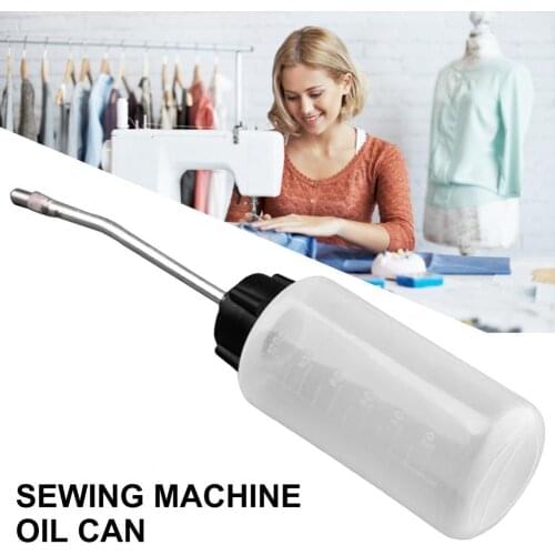 Innovative Machine Oiler Long Mouth Plastic Clear Scale Transparent Eco-friendly Oil Pot Bottle Anti-scratch Sewing Supplies