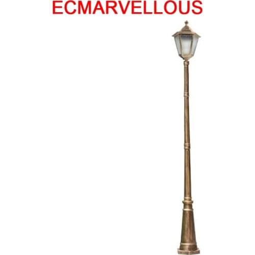 Jalan Tenaga Surya Farola Exterior Lampadaire Style Lamp Ogrodowe Solar Plaza Lampione Decor Uliczna Off Road Street Light