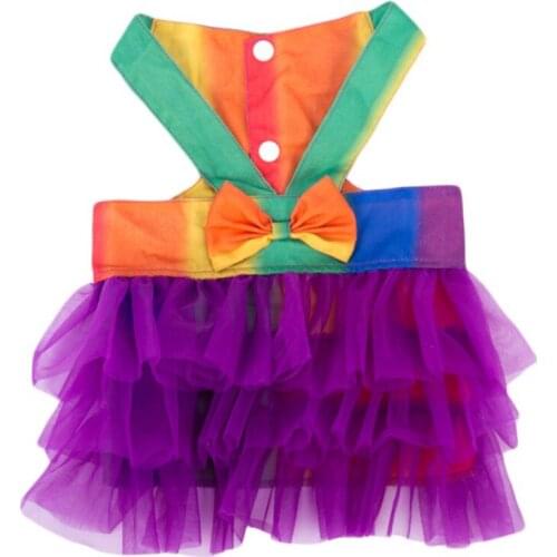 Cute Pet Cats Dress Summer Puppy Clothes Gauze Tutu Skirt Pet Princess Dress Sundress Party Small Dog Skirt Outfit Dog Clothes L
