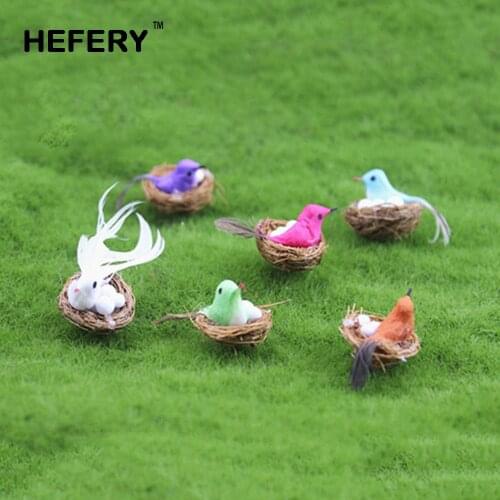 1/12 Dollhouse Miniature Accessories Mini Bird Nest Simulation Furniture Bird Egg Toys for Doll House Decoration