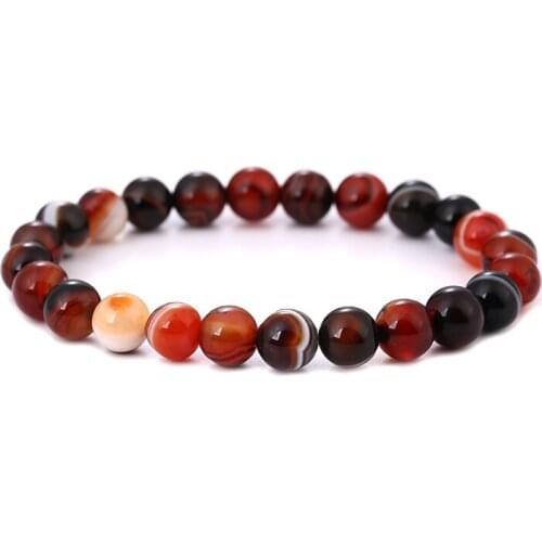 8mm beads Natural stone Mens Bracelets Natural Sone Femme Best Friend Bracelet For Men 2019 Natural Stone Bracelet Homme
