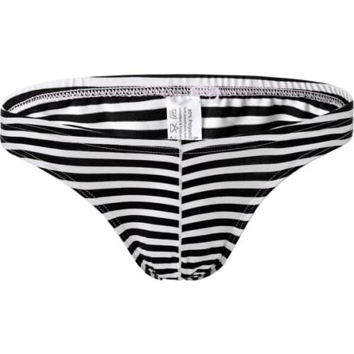Mens Briefs Panties Men Cotton Underwear Briefs Breathable Cuecas Striped Brief U Pouch Panties for Men Sexy Underpants Shorts
