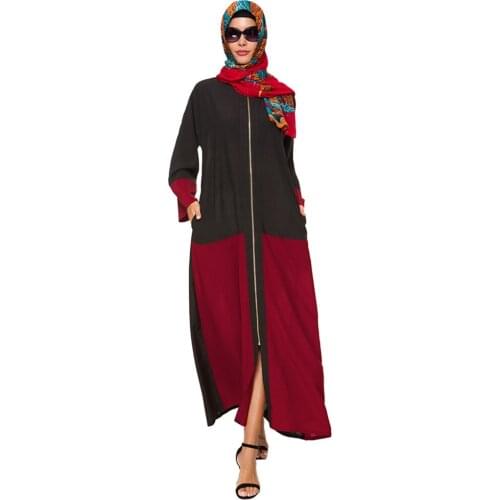Plain Open Splicing Abaya Kimono Cardigan Islam Muslim Hijab Dress Jilbab Dubai Caftan Turkish Islamic Clothing Abayas for Women